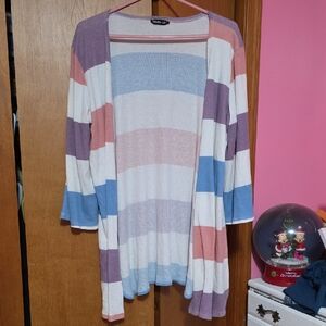 LuLaRoe Pastel Striped Cardigan